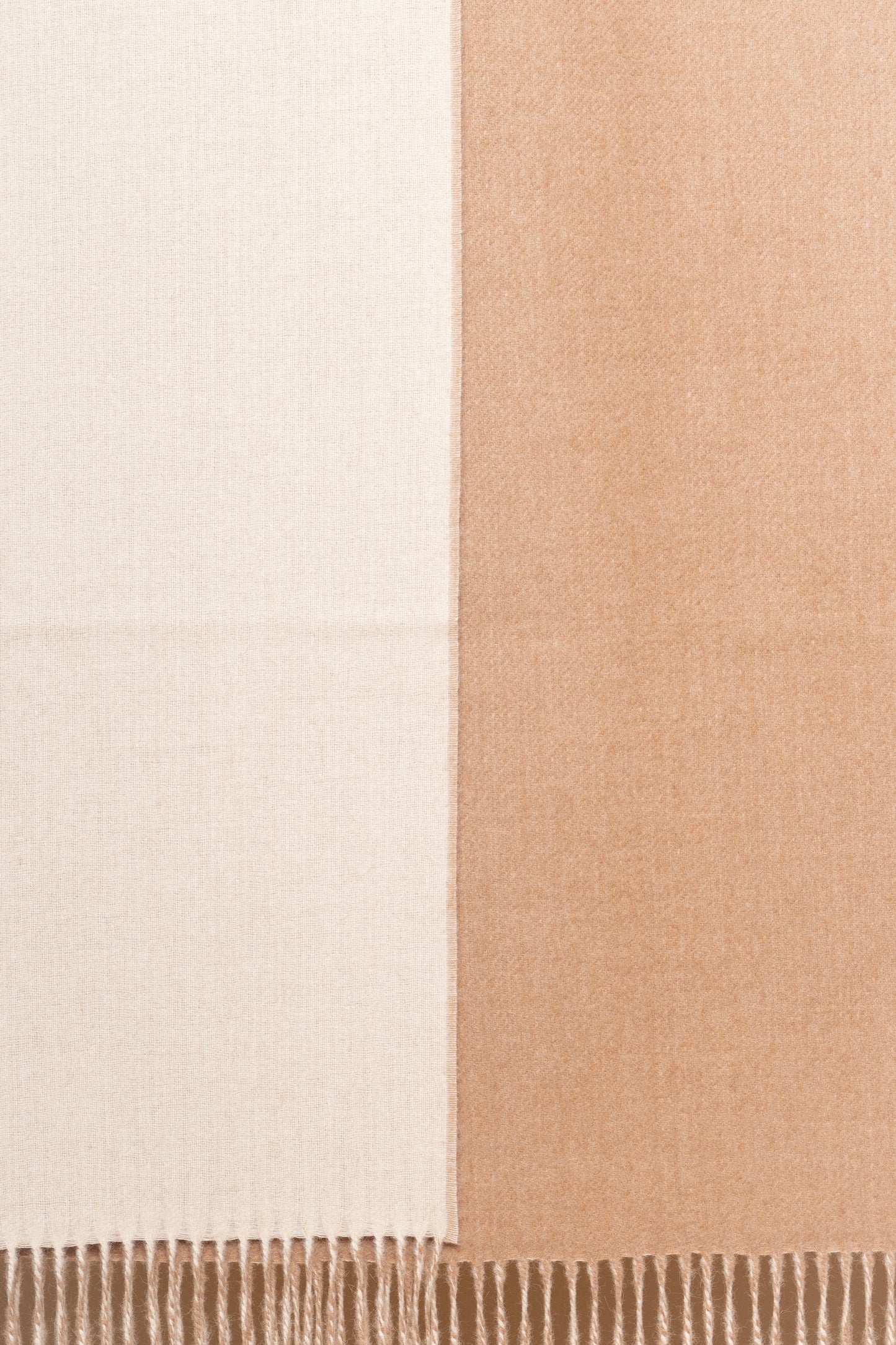 Undyed Reversible Throw – 100% Baby Alpaca Eco- Ivory and Beige