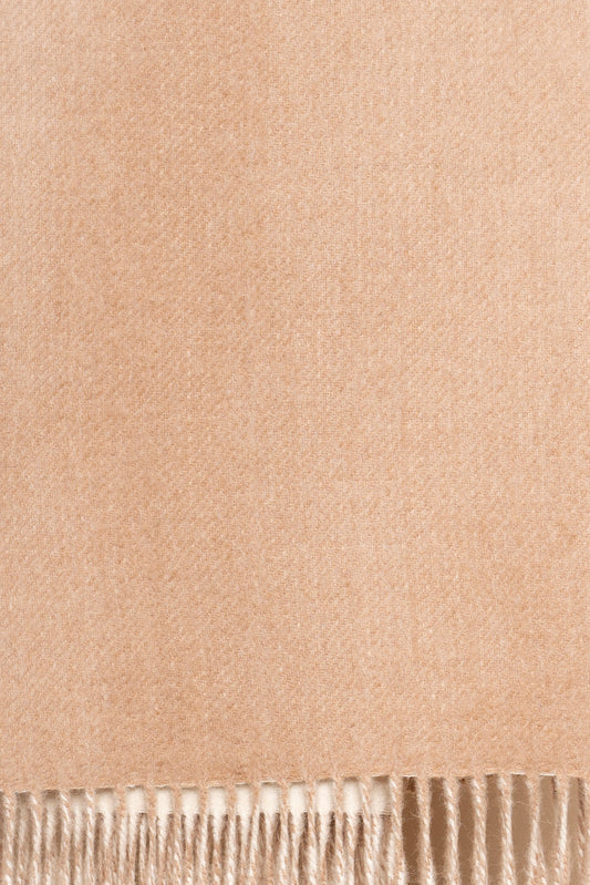 Undyed Reversible Throw – 100% Baby Alpaca Eco- Ivory and Beige