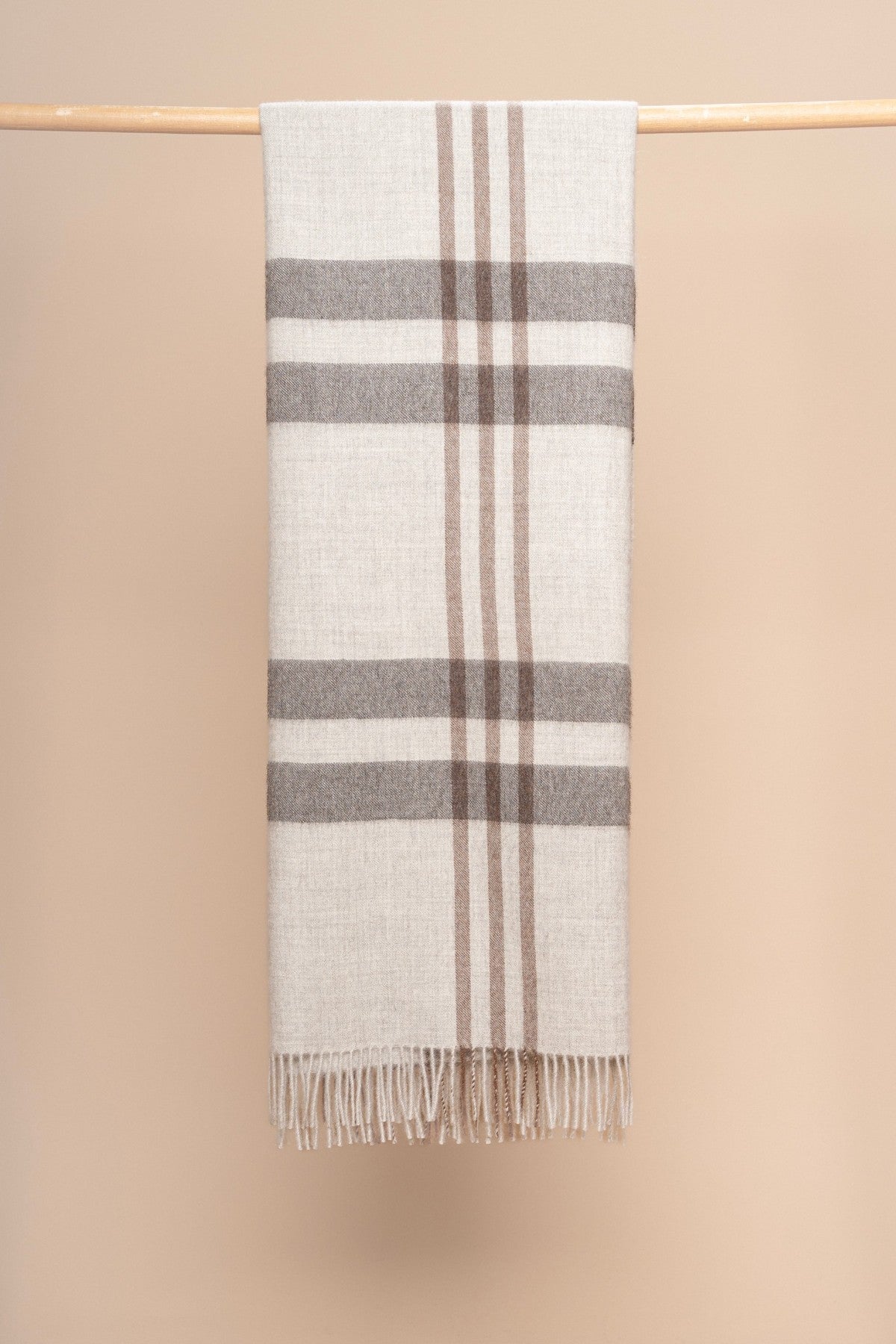 Plaid Throw 100% Baby Alpaca